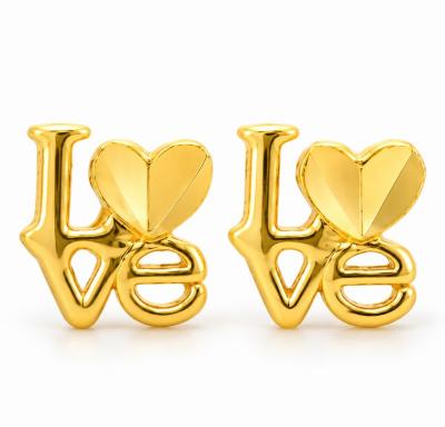 Merchant9 Subang Screw Love Polish L:0.5CM