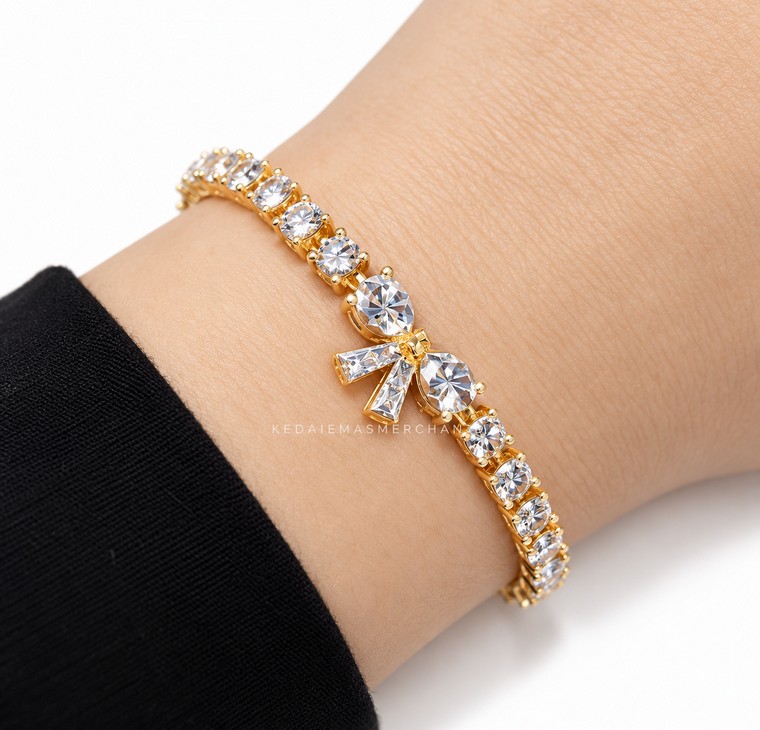 Merchant9 Rantai Tangan LOUISE Diamond Cut Ribbon 2C