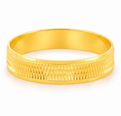 Merchant9 Cincin Emas Belah Rotan Stripes L:0.45CM