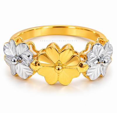 Merchant9 Cincin Emas Clover Dimensi Polish 2C L:0.8CM