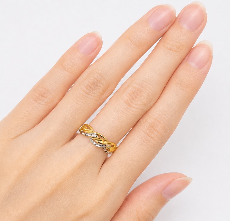 Merchant9 Cincin Emas Tocang Infinity 2C L:0.5CM