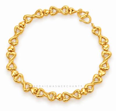 Merchant9 Rantai Tangan Ribbon Infinity Love Polish L:0.5CM