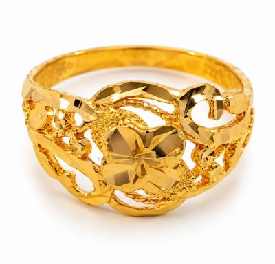 Merchant9 Cincin Emas Bunga Kerawang L:1.1CM