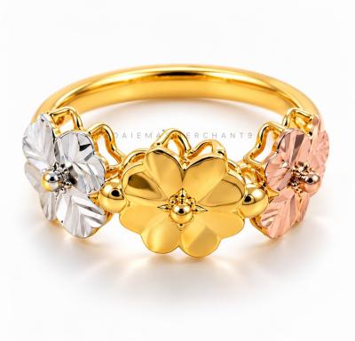 Merchant9 Cincin Emas Clover Dimensi Polish 3C L:0.8CM