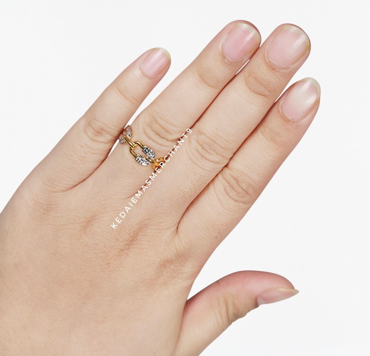 Merchant9 Cincin Emas Hradware Diamond Cut L:0.7CM