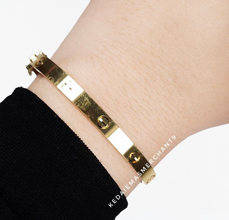 Merchant9 Gelang Ctier Oval Padu L:0.5CM