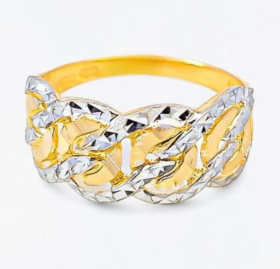 Merchant9 Cincin Emas Tocang Diamond Cut 2C L:0.8CM