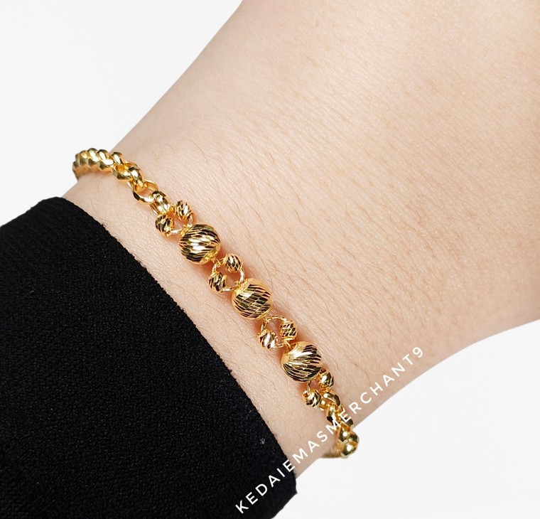 Merchant9 Rantai Tangan Choker Kendi Bola Dimensi L:0.45CM