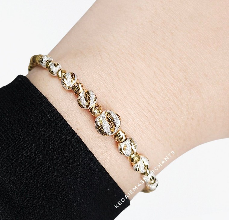 Merchant9 Rantai Tangan Choker Bola Marble 2C L:0.5CM