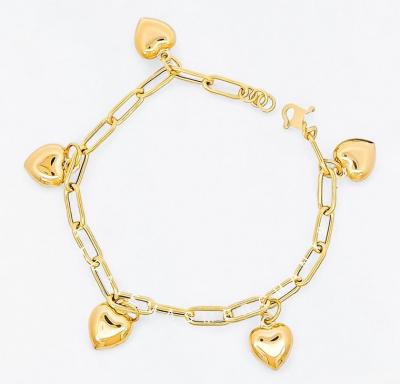 Merchant9 Rantai Tangan Paperclip Gantung Love L:0.4CM