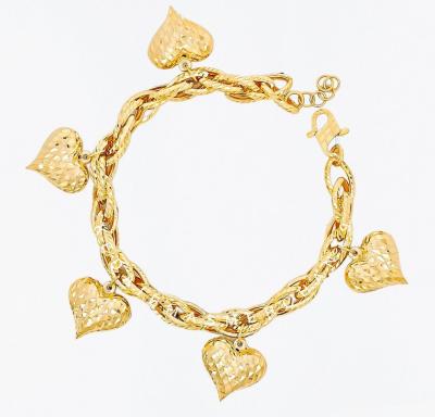 Merchant9 Rantai Tangan Sauh Double Dimensi Gantung Love L:0.7CM