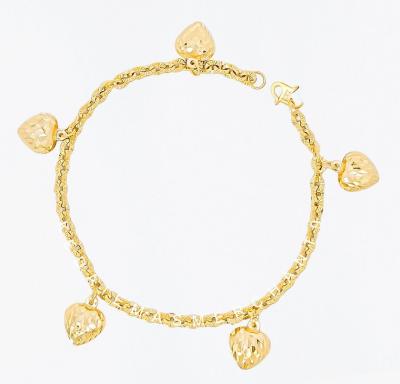 Merchant9 Rantai Tangan Polo Gantung Love L:0.35CM