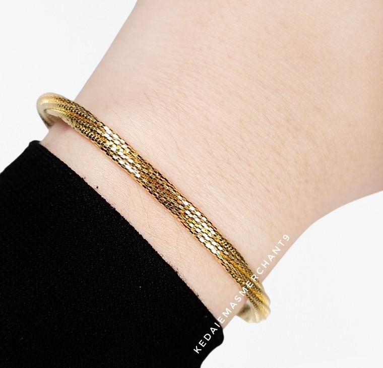 Merchant9 Gelang Cavo Pintal Italian Padu L:0.35CM