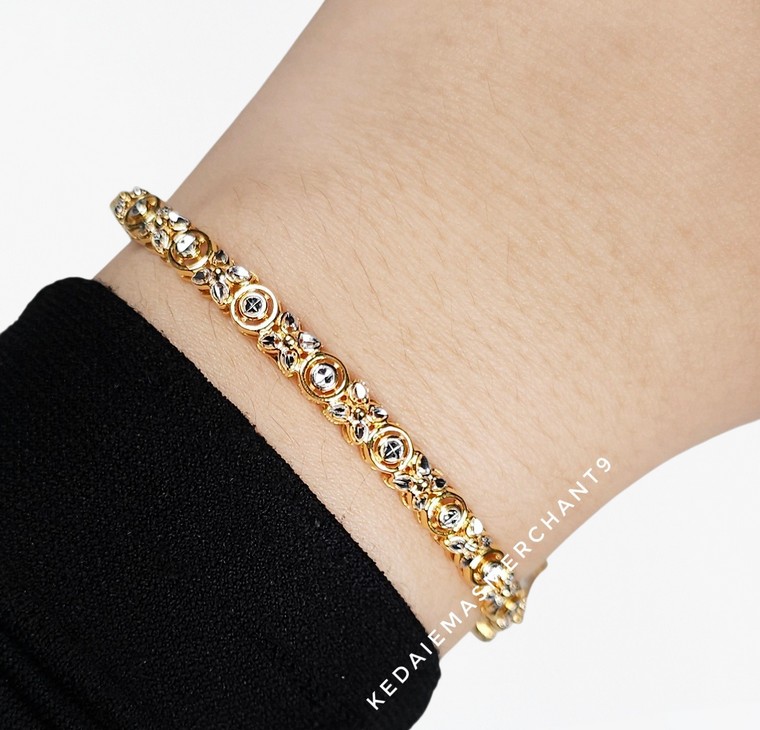 Merchant9 Gelang Oval Bunga Tanjung Mini 2C L:0.4CM