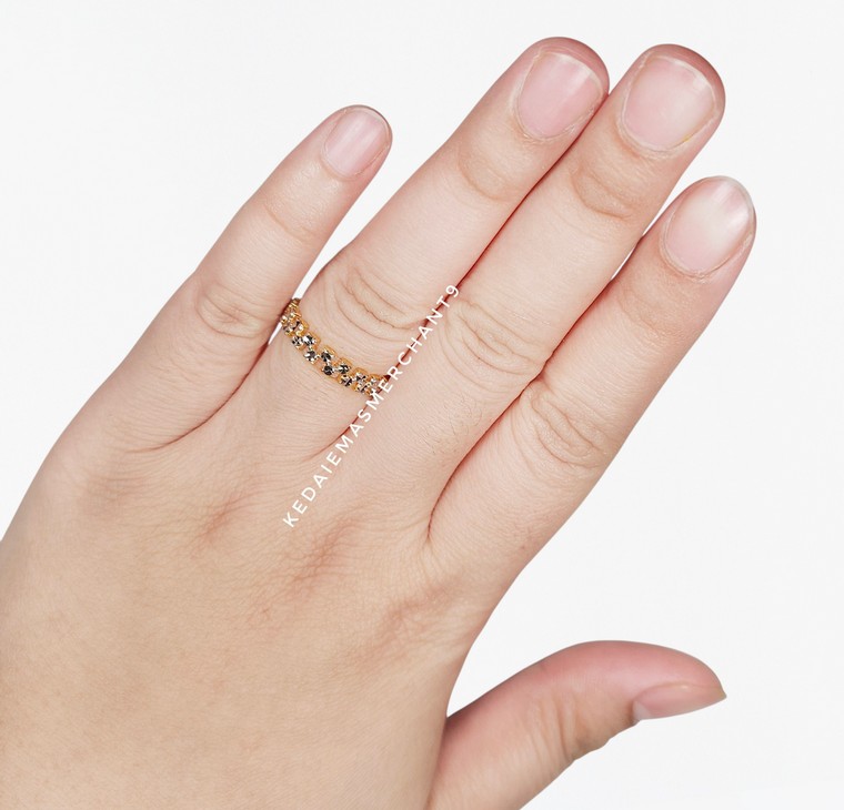 Merchant9 Cincin Emas Bricks Diamond Cut 2C