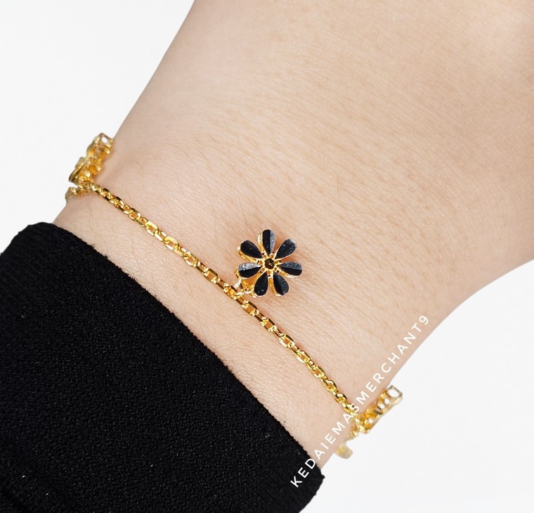 Merchant9 Rantai Tangan Sauh Gantung Bunga Daisy 2C