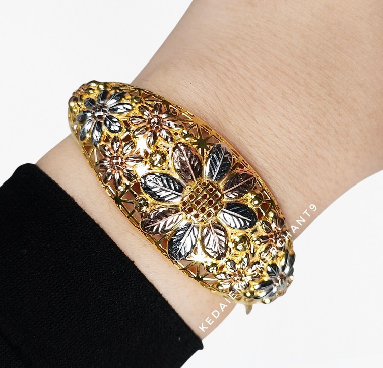 Merchant9 Gelang Lintah Seroja Floral 3C L:2.4CM (OVAL)