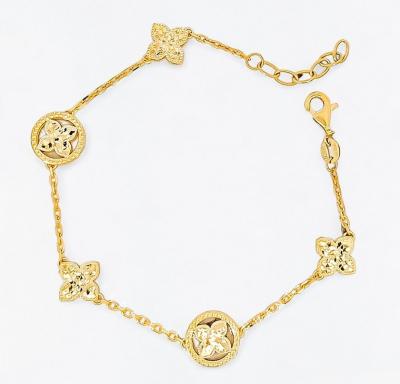Merchant9 Rantai Tangan Sauh Fleur L:1CM