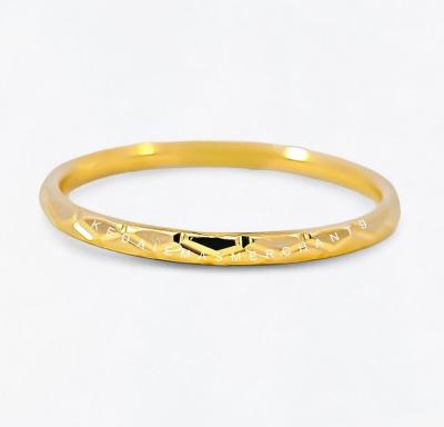 Merchant9 Cincin Emas Belah Rotan Zig Zag L:0.2CM (HARD GOLD- Super Hollow)