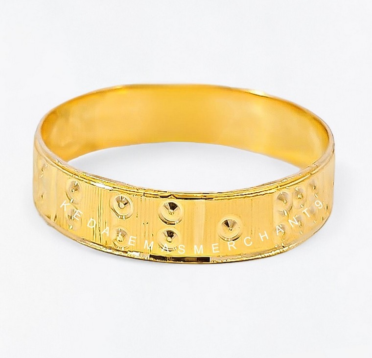 Merchant9 Cincin Emas Belah Rotan Siput L:0.4CM