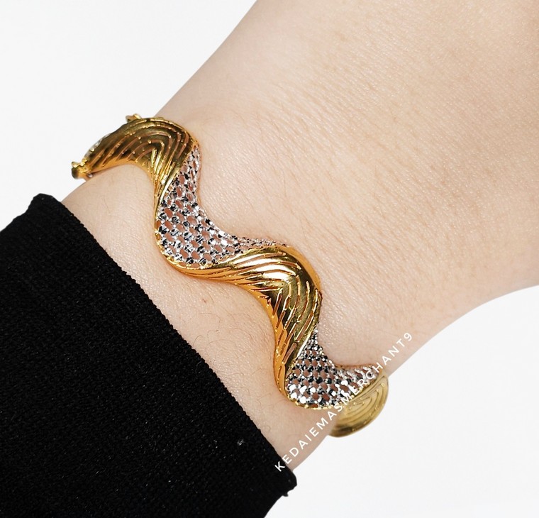 Merchant9 Gelang Wave Kerawang Net 2C L:0.8CM (Oval)