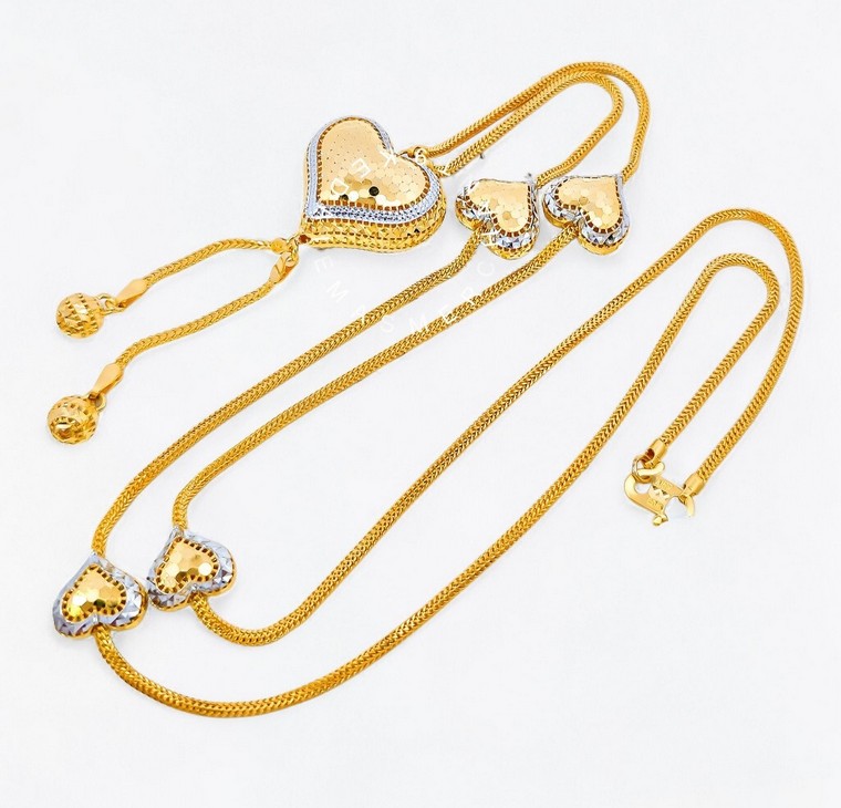 Merchant9 Rantai Leher Choker Belut Love Honeycomb 2C Hollow - 5