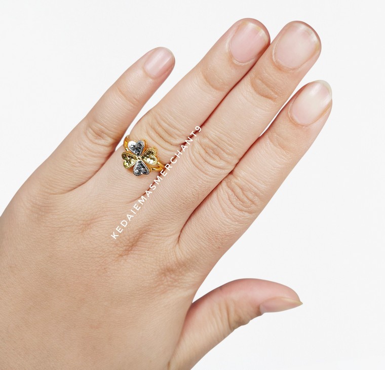 Merchant9 Cincin Emas Honey Clover 2C L:1.1CM