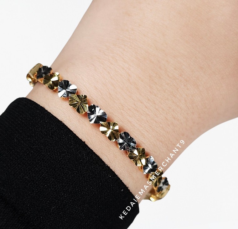 Merchant9 Gelang Love Upside Down Dimensi 2C L:0.5CM