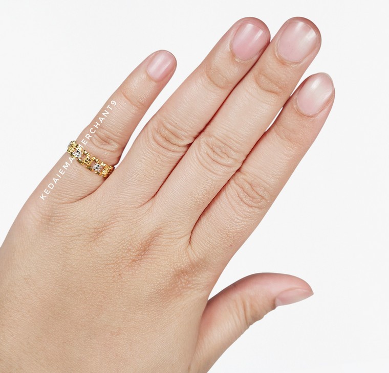 Merchant9 Cincin Emas Veronica 2C L:0.45CM
