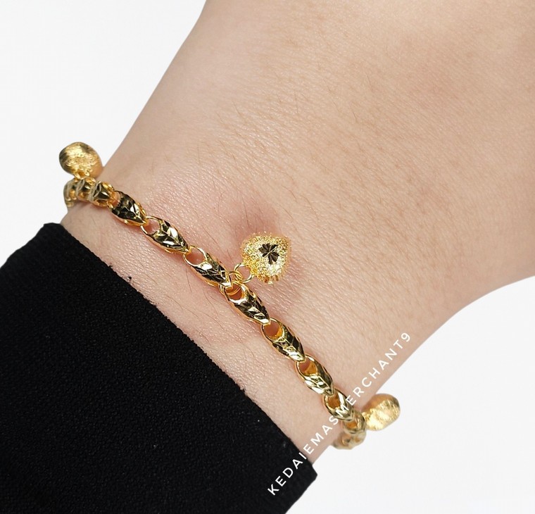 Merchant9 Rantai Tangan Siput Gantung Love Dimensi L:0.35CM