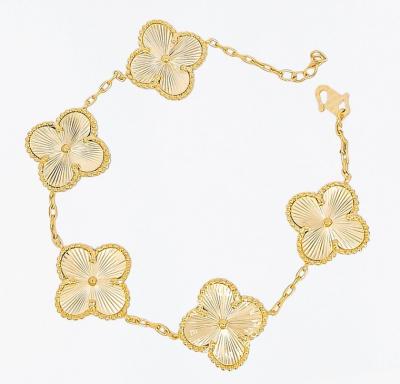 Merchant9 Rantai Tangan Sauh VC 5 Clover L:1.7CM