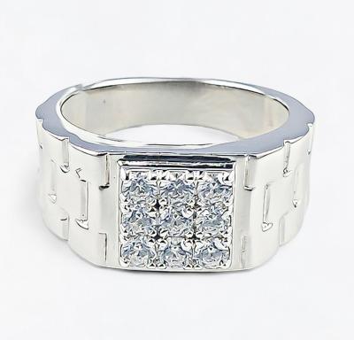 Merchant9 Cincin Perak Batu Putih 3 Row CPWHSS