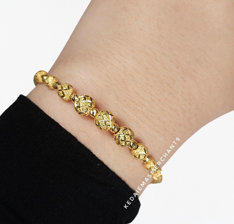 Merchant9 Rantai Tangan Choker Candy Nonagon L:0.6CM