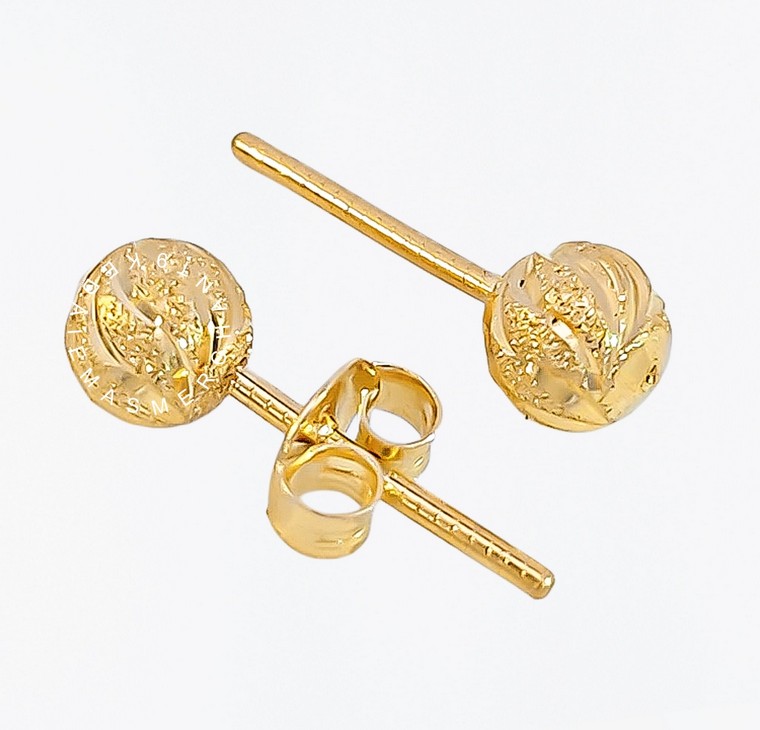 Merchant9 Subang Skrew Lolipop Star Wave Pasir L:0.55CM