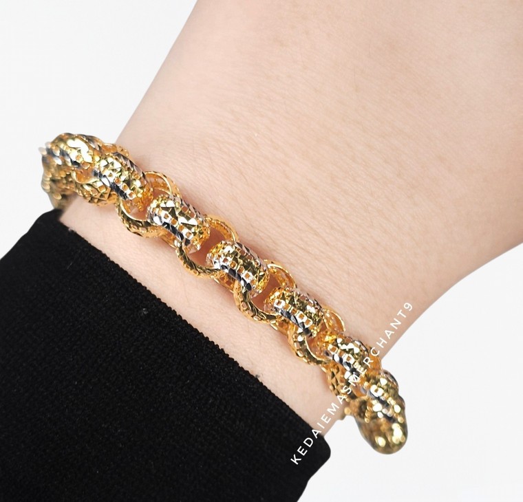 Merchant9 Rantai Tangan Kendi Kerawang Love Gantung 2C L:0.85CM