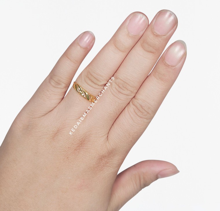 Merchant9 Cincin Emas Plate Dimensi Polish