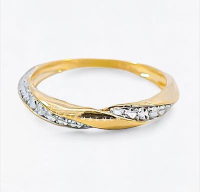 Merchant9 Cincin Emas Twist Diamond Cut 2C L:0.3CM