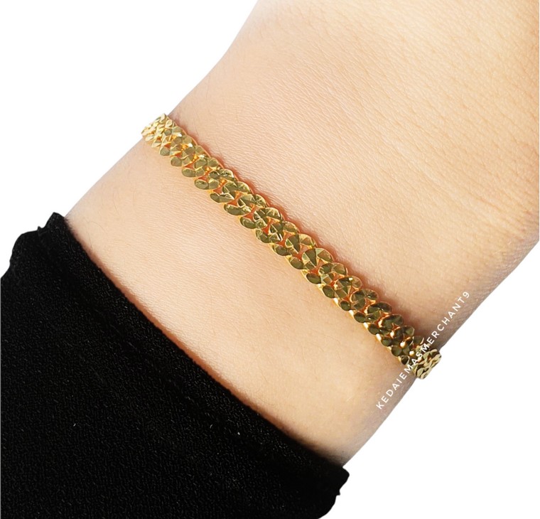 Merchant9 Rantai Tangan Gajah Padu L:0.4CM