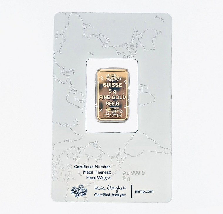 Merchant9 Gold Bar PAMP 999.9 Rosa 5g