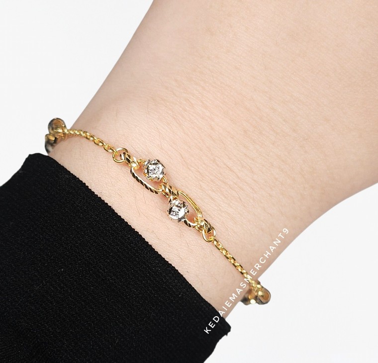 Merchant9 Rantai Tangan Sauh Paperclip Kendi Nonagon 2C L:0.5CM