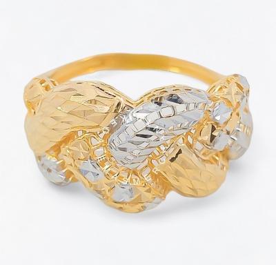 Merchant9 Cincin Emas Tocang Silang Kerawang 2C L:1.3CM