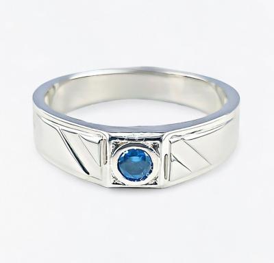 Merchant9 Cincin Perak Batu Biru Muda Kelana