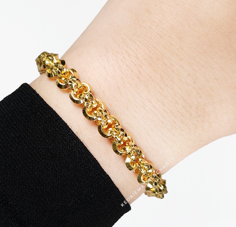 Merchant9 Rantai Tangan Double Kendi L:0.7CM