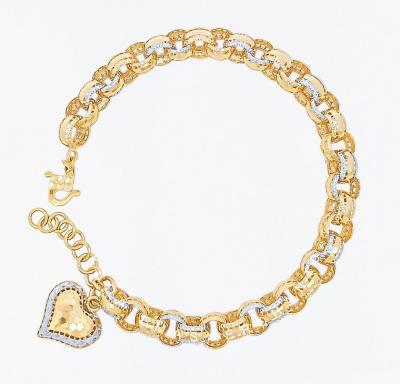 Merchant9 Rantai Tangan Kendi Kerawang Honey Love Gantung 2C L:0.7CM