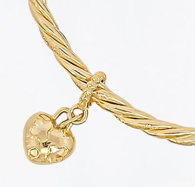 Merchant9 Charm Love Louv L:0.8CM (HARD GOLD- Supper Hollow)