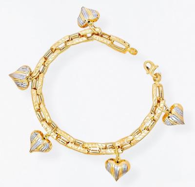 Merchant9 Rantai Tangan Sauh Petak Dimensi Gantung Love 2C L:0.65CM