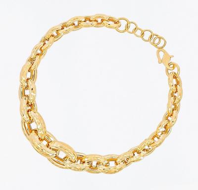 Merchant9 Rantai Tangan Sauh Oval Dimensi Perut Ular L:1CM