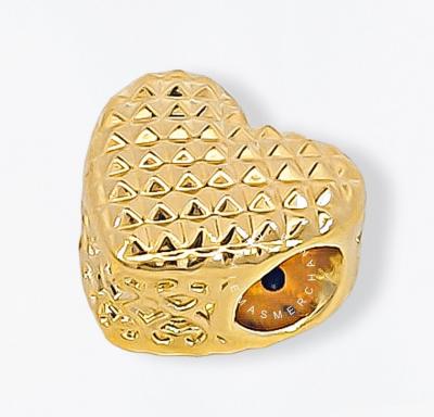 Merchant9 Beads Love Mosaic L:1.1CM (HARD GOLD- Super Hollow)