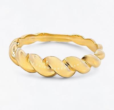 Merchant9 Cincin Emas Twist Polish L:0.4CM