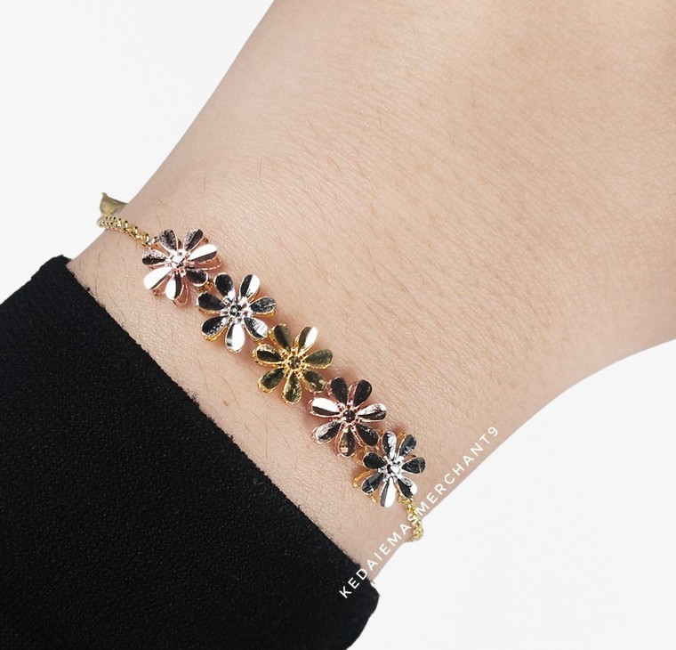 Merchant9 Rantai Tangan Choker Sauh Bunga Daisy 3C L:0.85CM